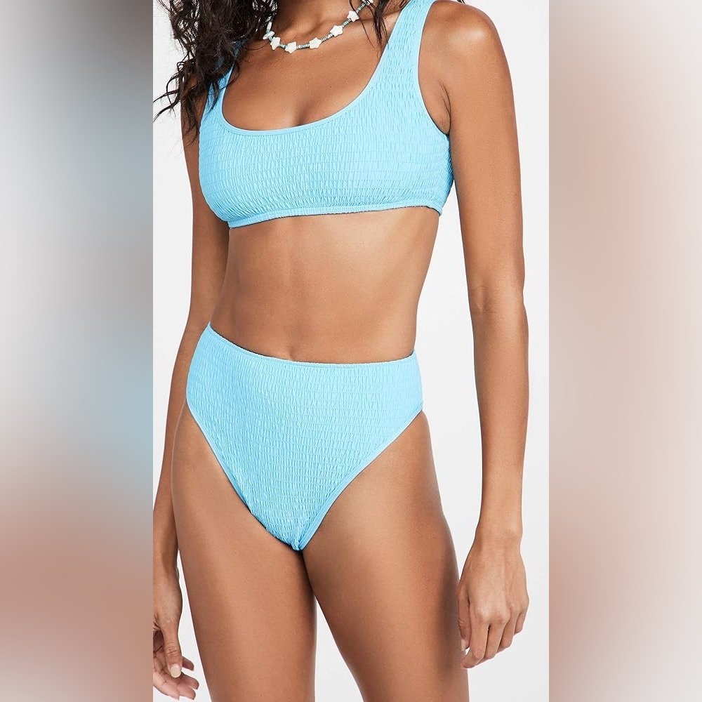 Light blue unmarked swimsuit